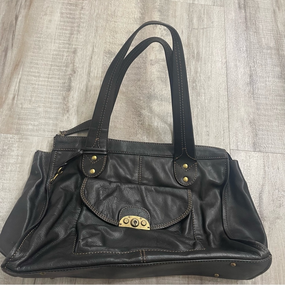 Fossil Black Leather Bag
